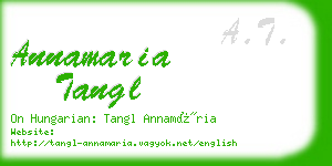 annamaria tangl business card